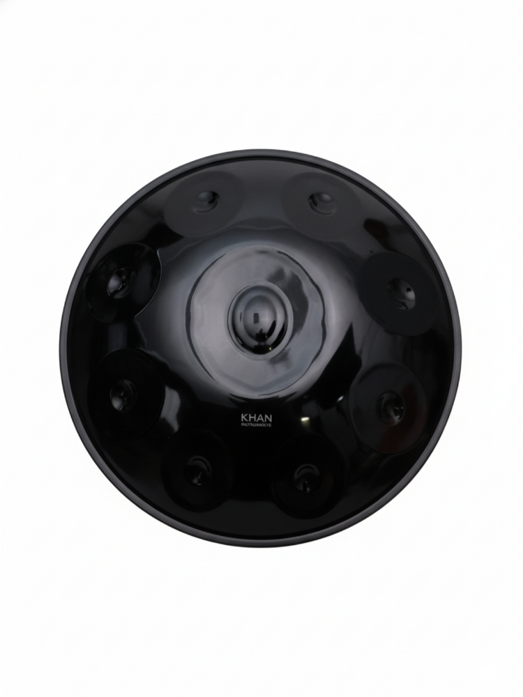 Midnight Handpan - 9-Note D Minor - Nitride Steel