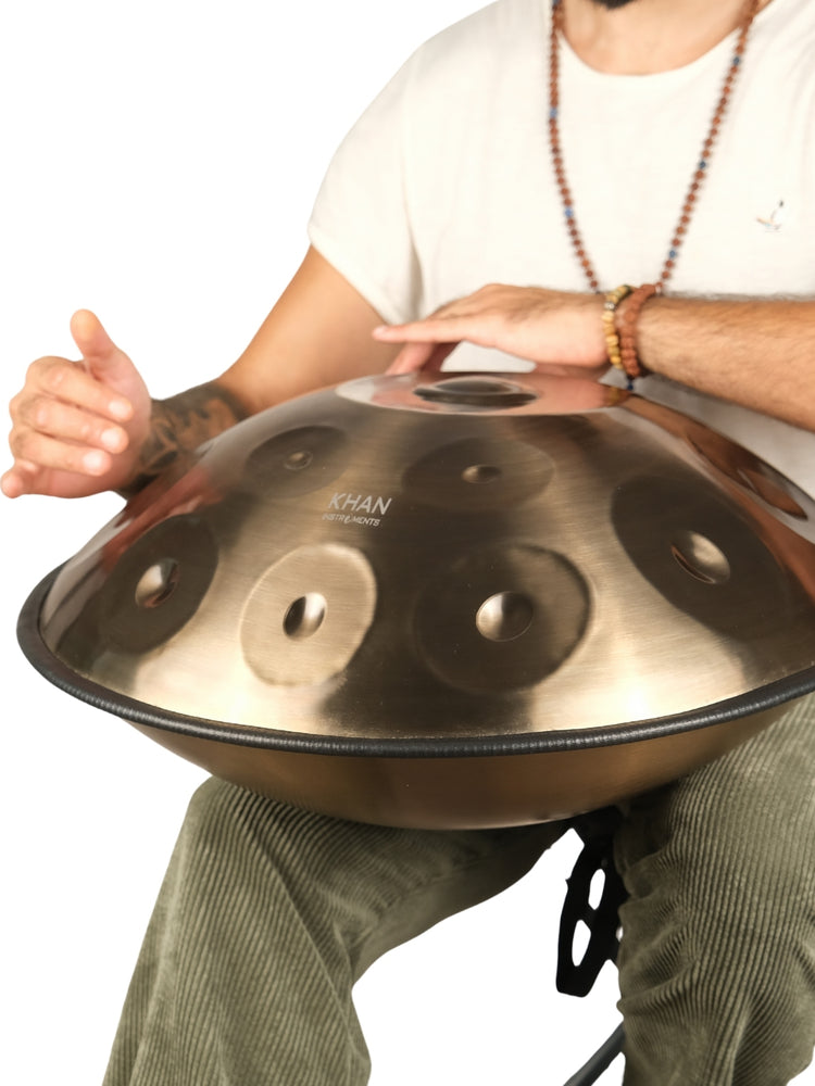 Mutant Handpan - 12 Notes - D minor - Stainless steel, Titanium Mix