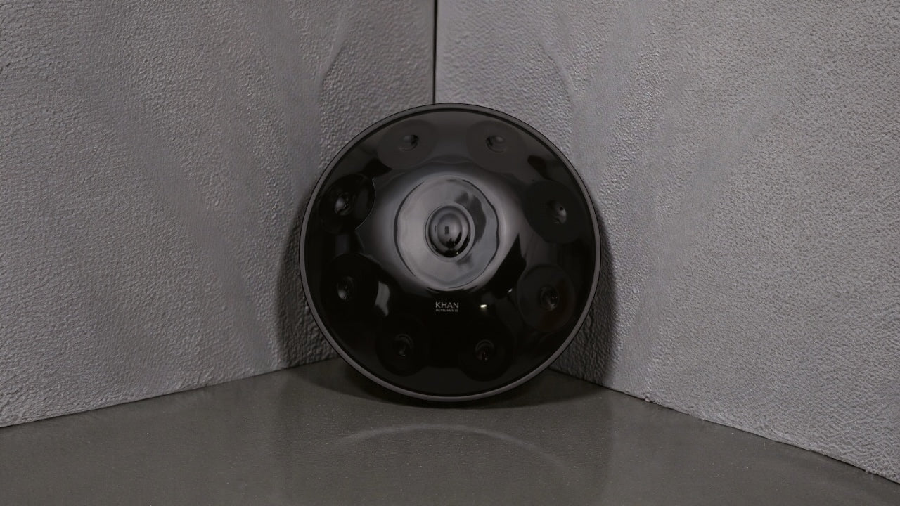 Midnight Handpan - 9-Note D Minor - Nitride Steel